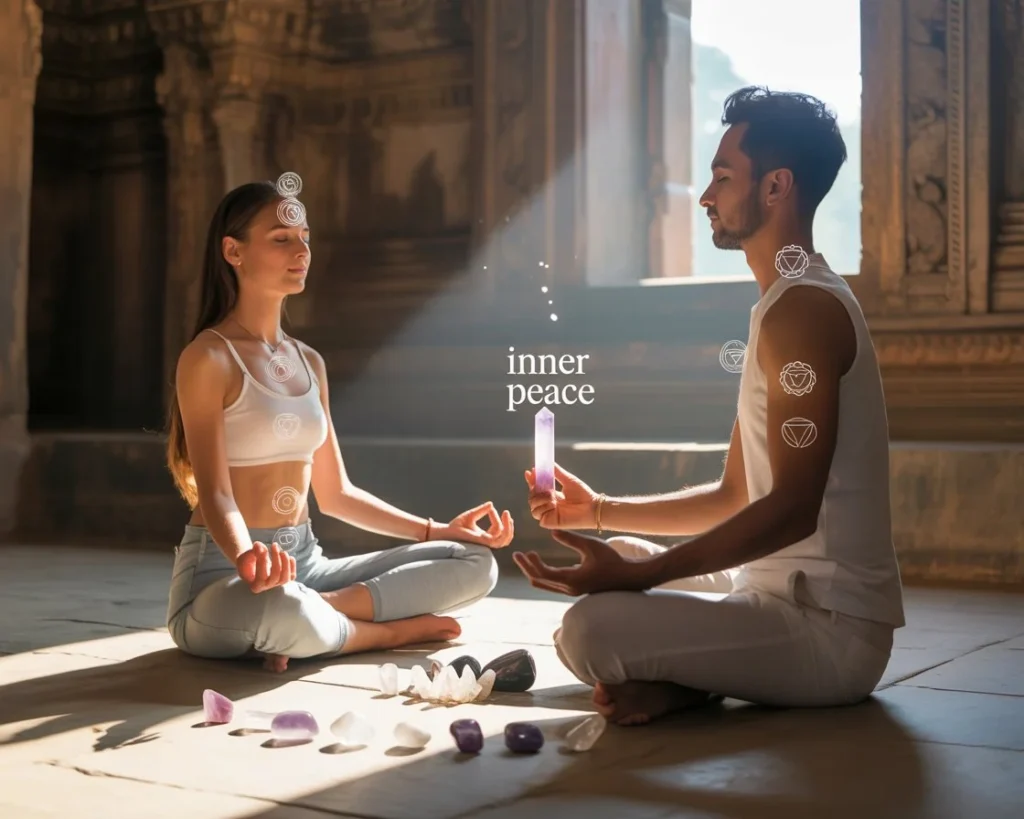 crystal chakra wand